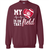 Alabama Crimson Football My Heart is on that Field - Sweatshirt