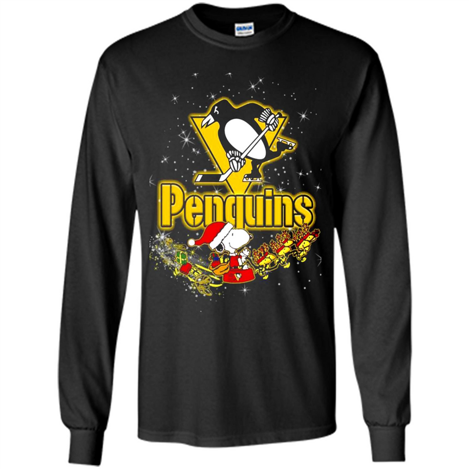 Snoopy Christmas Pittsburgh Penguins - Long Sleeve T-Shirt