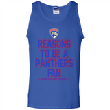 Reasons to be a Florida Panthers Fan Complete List on Back - Tank Top