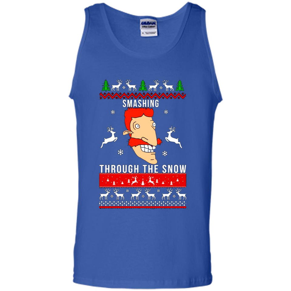 Nigel Thornberry Smashing through the snow Christmas sweatshirt PINGPONG
