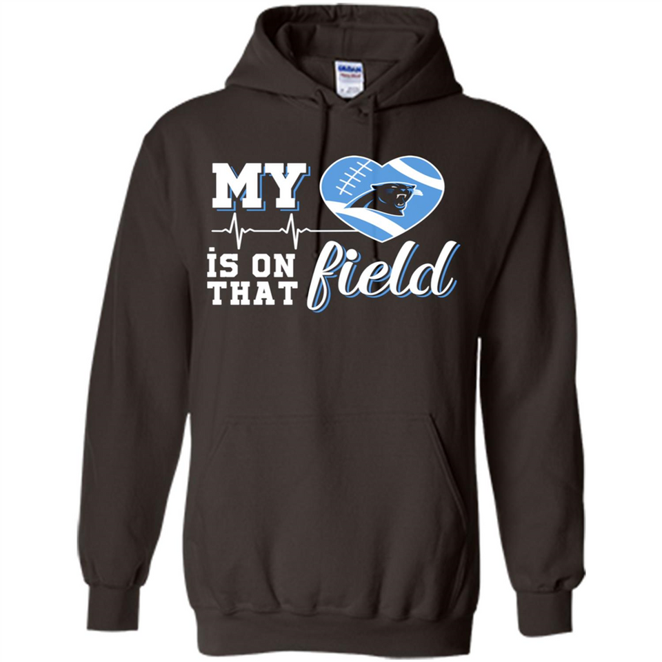 Carolina Panthers Football My Heart is on that Field - Hoodie