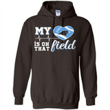 Carolina Panthers Football My Heart is on that Field - Hoodie