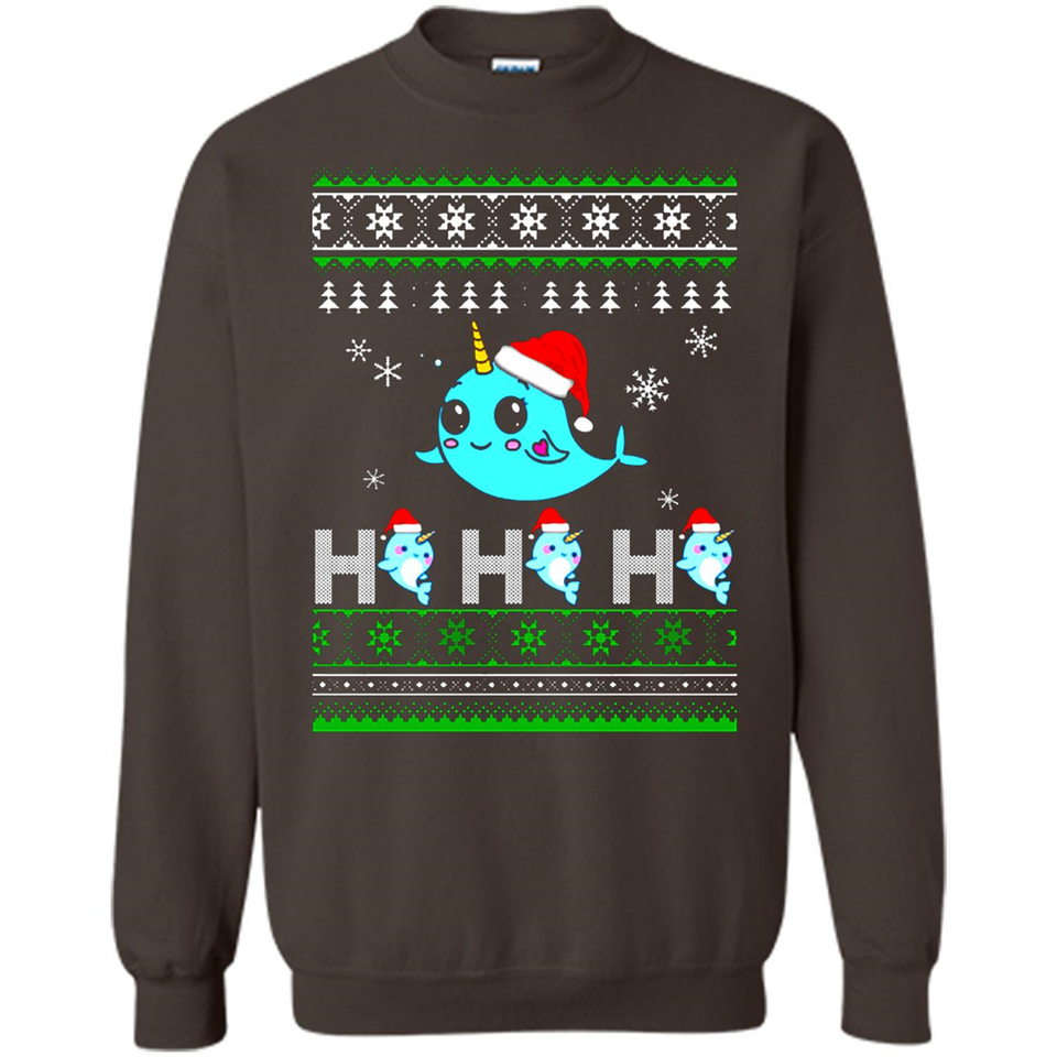Narwhal christmas sweatshirt hoodie long PINGPONG - Sweatshirt