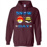 Snow Day Shirt For Denver Broncos Vs Minion Fans pingpong