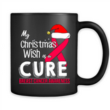 My Christmas Wish Is A Cure Breast Cancer Awareness sweater PINGPONG