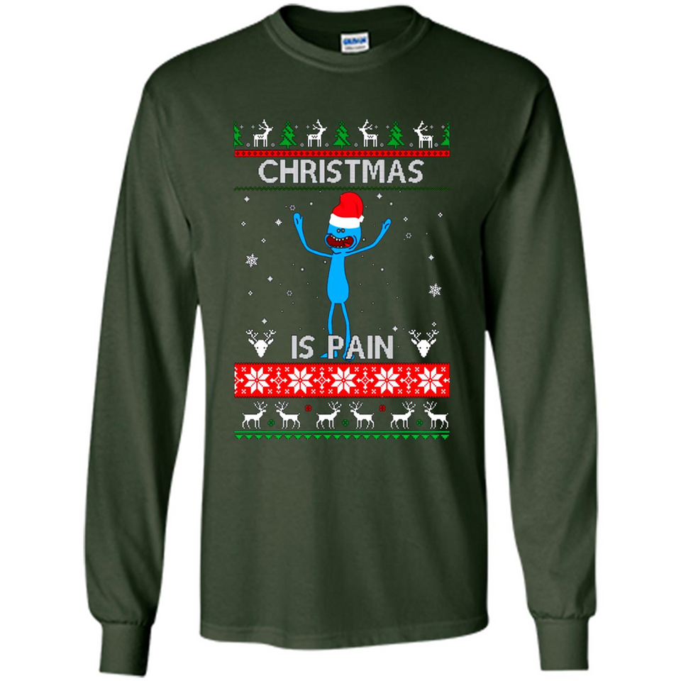 Mr Meeseeks Christmas Is Pain – Rick and Morty Christmas Sweater PINGPONG