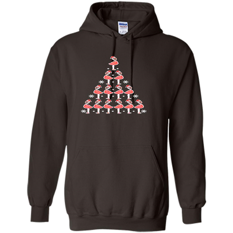 Flamingo Christmas Tree Flamingo - Hoodie