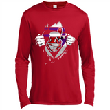 Cleveland Indians And Superman Fans - Canvas Long Sleeve T-Shirt