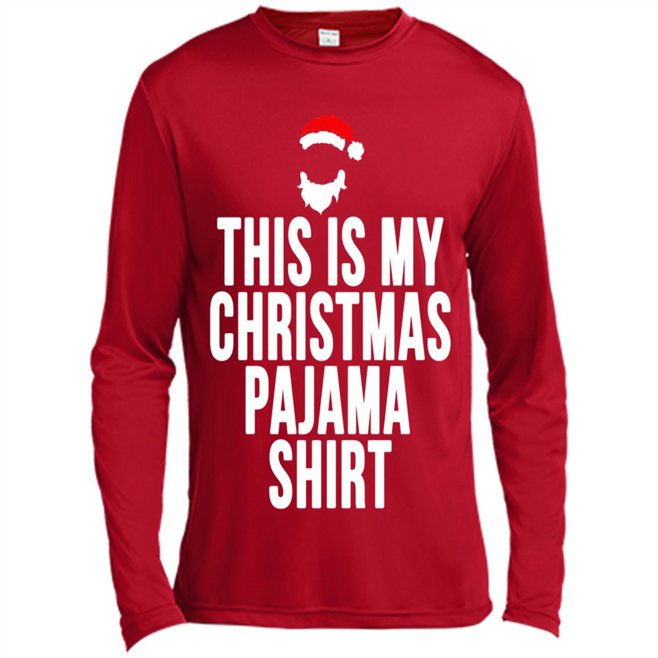 This is my pajama Tshirt Christmas - Canvas Long Sleeve T-Shirt