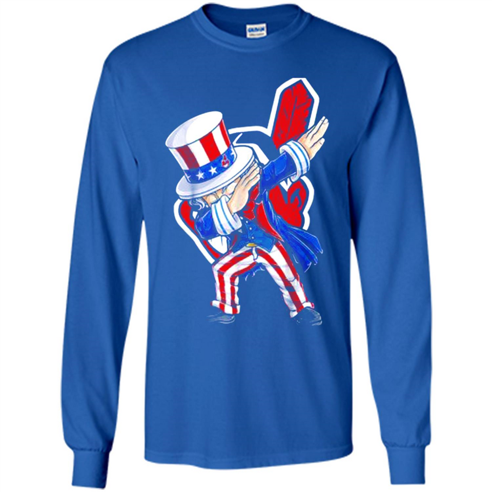 MLB CLEVELAND INDIANS UNCLE SAM DABBING INDEPENDENCE DAY