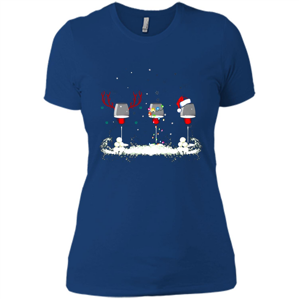 Christmas Red Wine - Merry Xmas T-Shirt - Ladies' Boyfriend T-Shirt