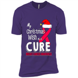 My Christmas Wish Is A Cure Breast Cancer Awareness sweater PINGPONG