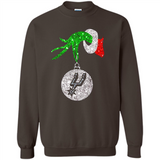 Amazing shirt San Antonio Spurs Glitter Grinch Monogram Ornament Christmas Gift - Sweatshirt