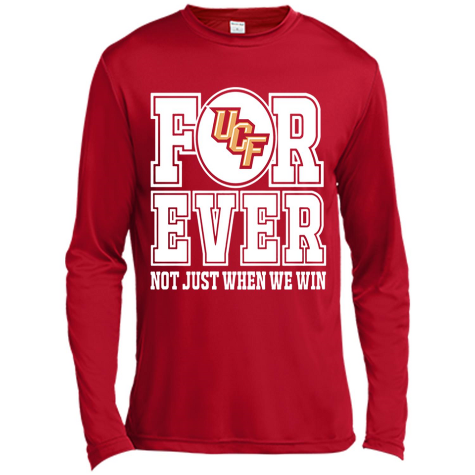 UCF Knights Forever For ever not just when we win - Canvas Long Sleeve T-Shirt