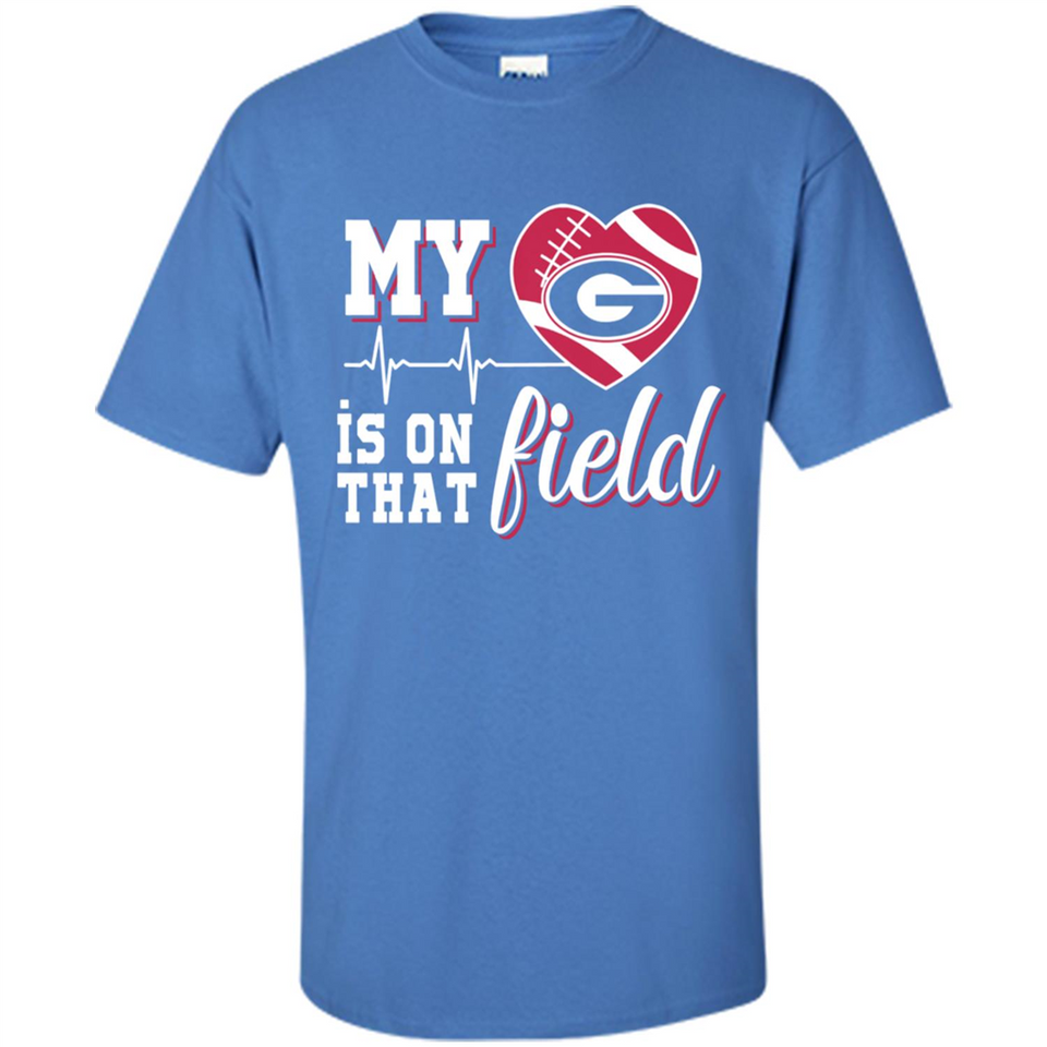 Georgia Bulldogs Football My Heart is on that Field - Shirt