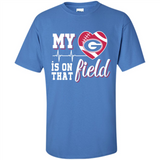 Georgia Bulldogs Football My Heart is on that Field - Shirt