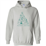 Merry Catmas Funny Cat Christmas Tree Sweatshirt - Hoodie