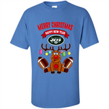 New York Jets NFL Reindeer Funny Merry Christmas And Happy New Year