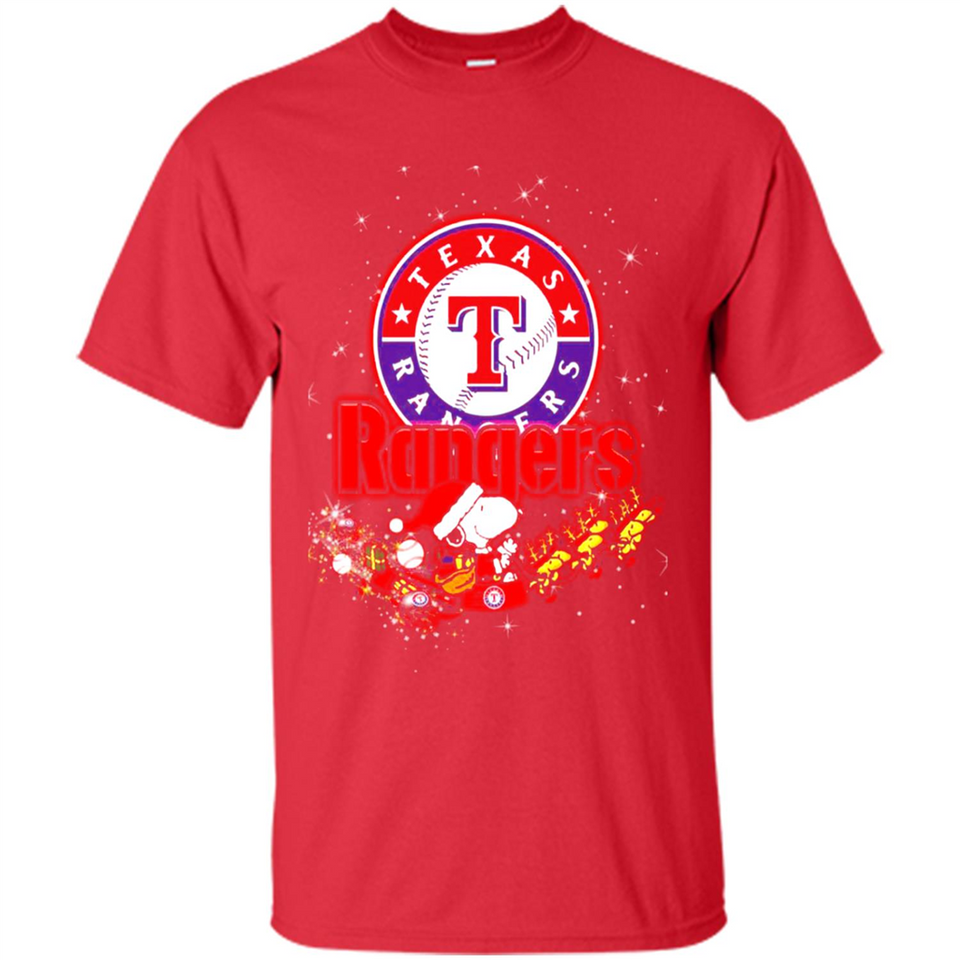 Snoopy Christmas Texas Rangers - Shirt