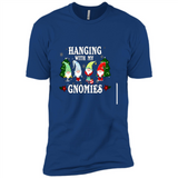 Christmas Garden Gnome Hanging With My Gnomies - Premium Short Sleeve T-Shirt