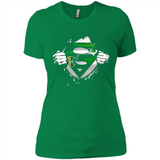 Utah Jazz And Superman Fans - Ladies' Boyfriend T-Shirt