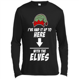 Ive Had It Up To Here With The Elves 1 - Canvas Long Sleeve T-Shirt