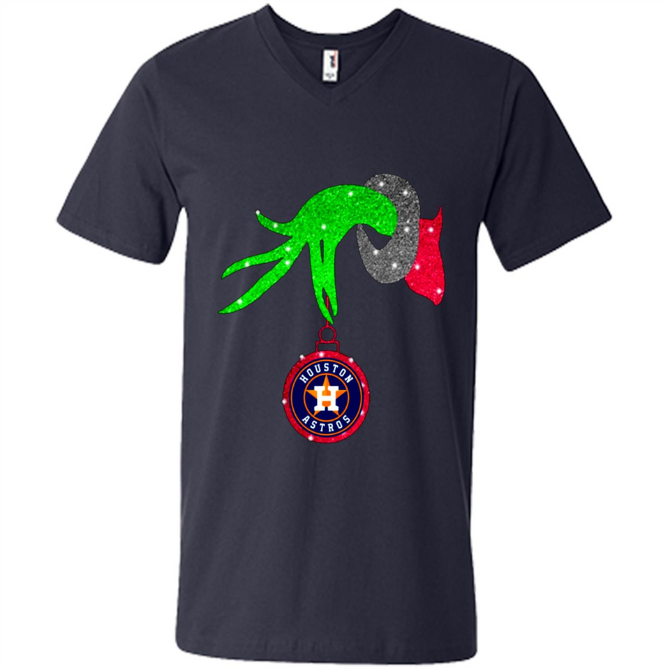 GRINCH HAND HOLDING HOUSTON ASTROS GLITTER CHRISTMAS PINGPONG