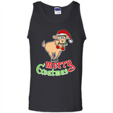 Christmas Merry Goatmas Goat Shirt Santa Hat - Tank Top