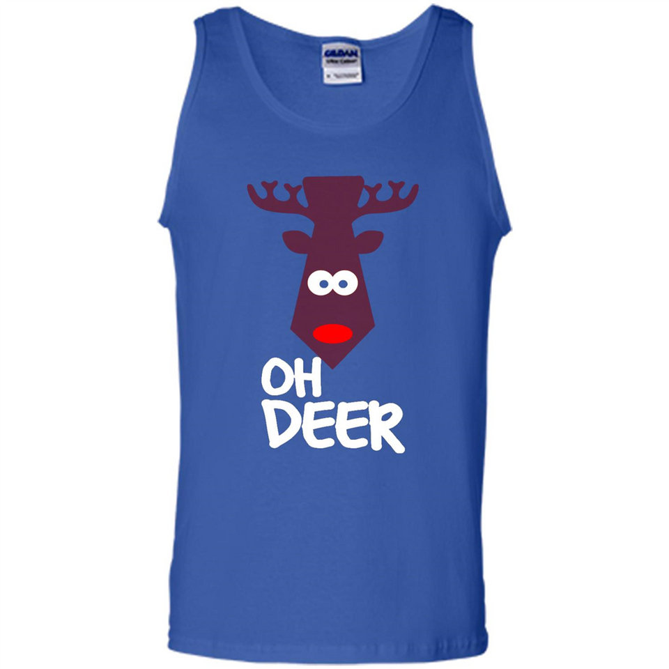 Oh Deer Christmas Reindeer Black mugs PINGPONG - Tank Top