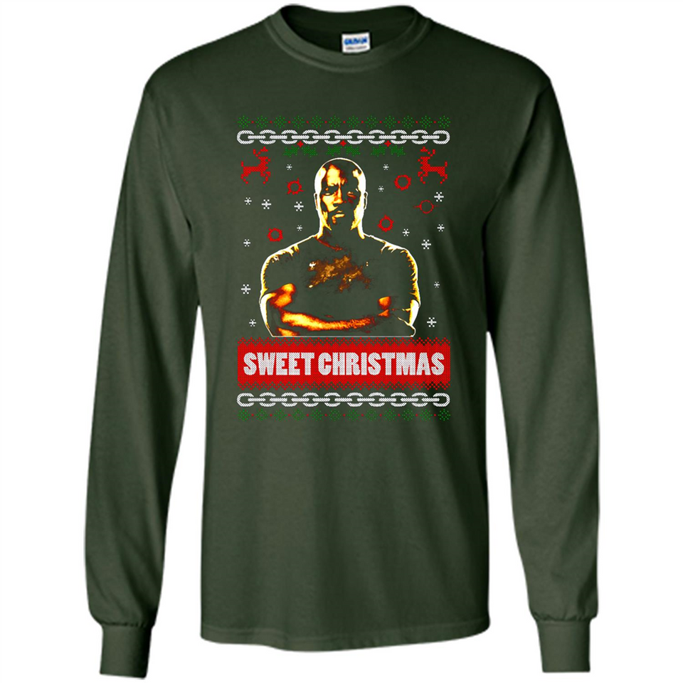 Christmas Ugly Sweater Floyd Mayweather Sweet Christmas - Long Sleeve T-Shirt