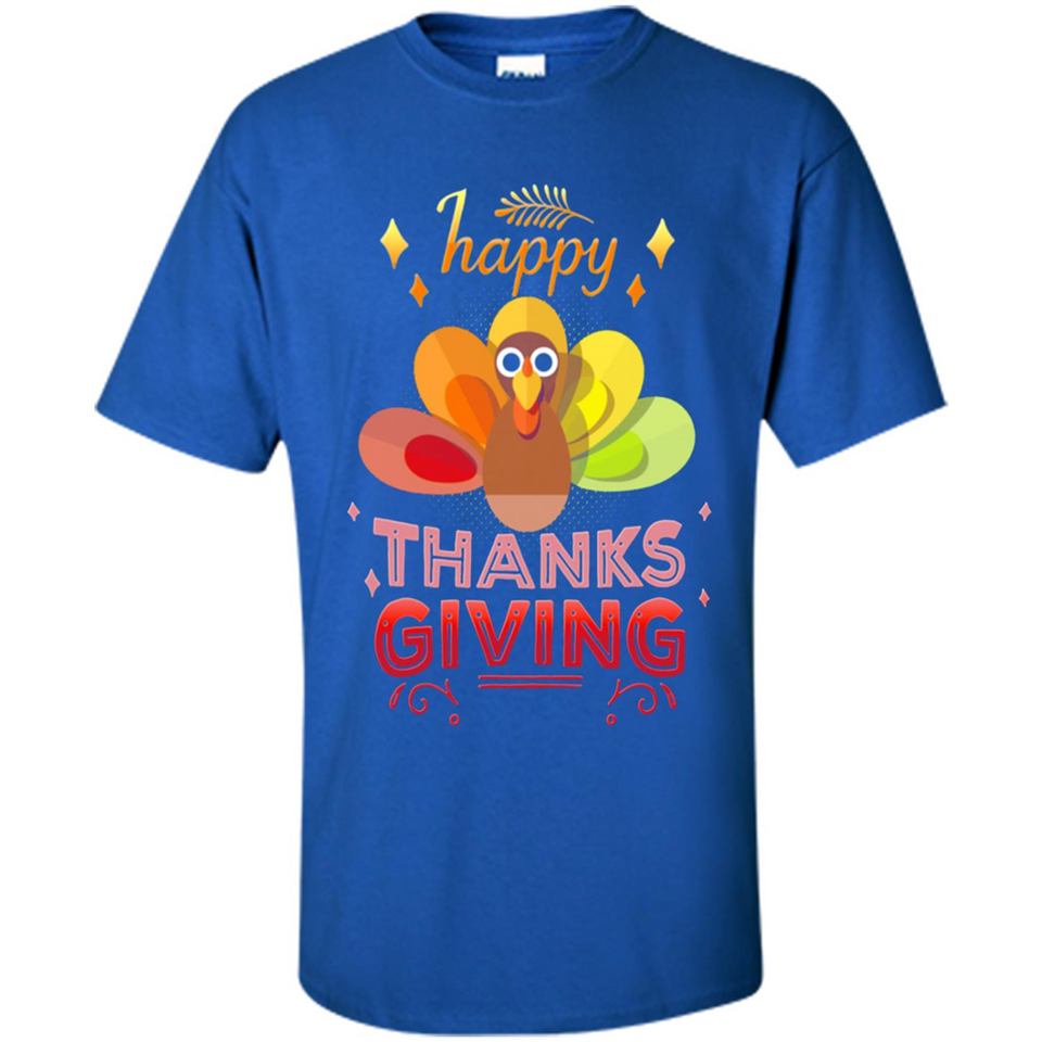 Happy Thanksgiving Turkey Day Colorful Cute