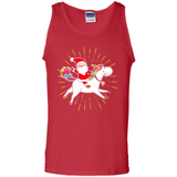 Unicorn And Santa Christmas - Tank Top