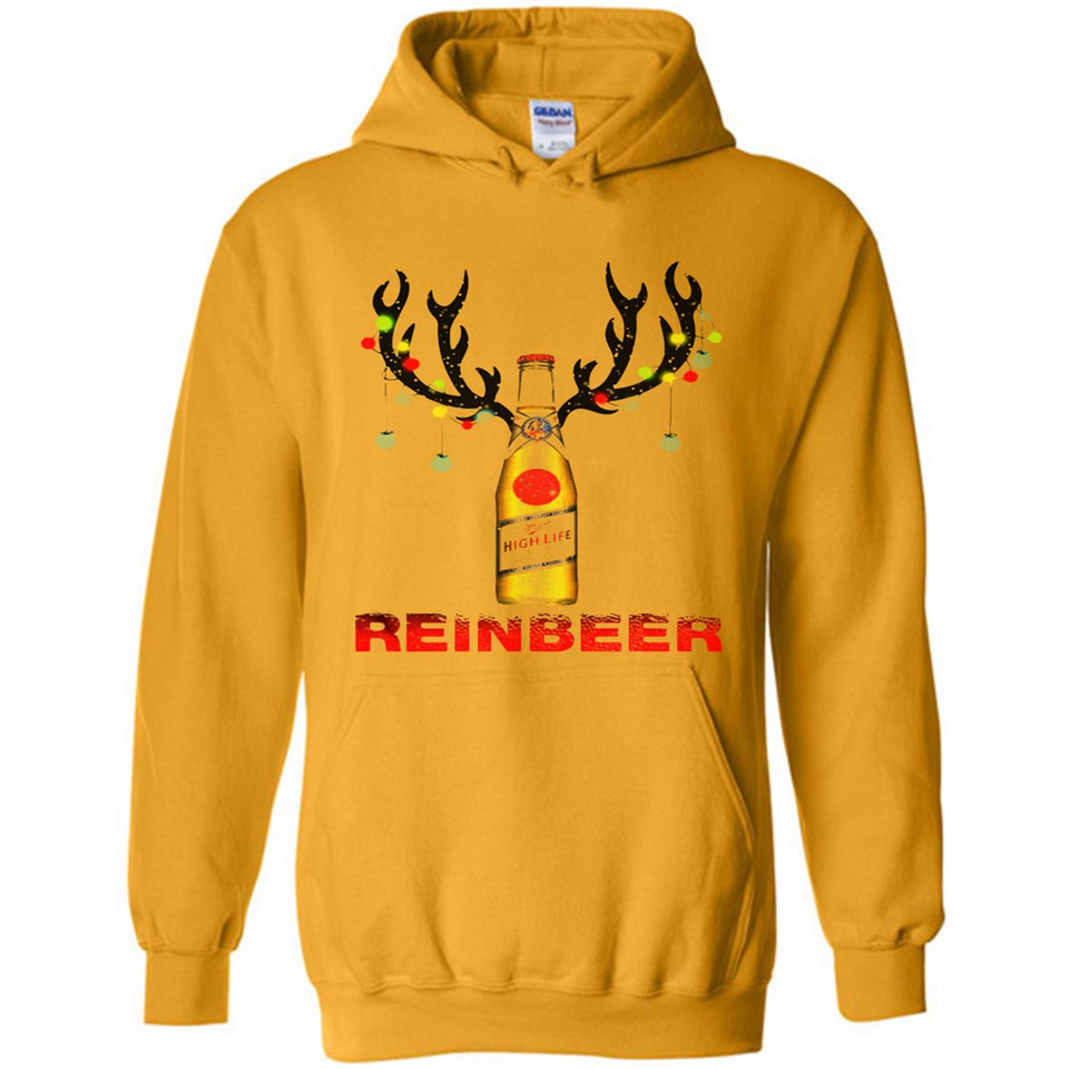 Miller High Life beer reinbeer Christmas - Hoodie