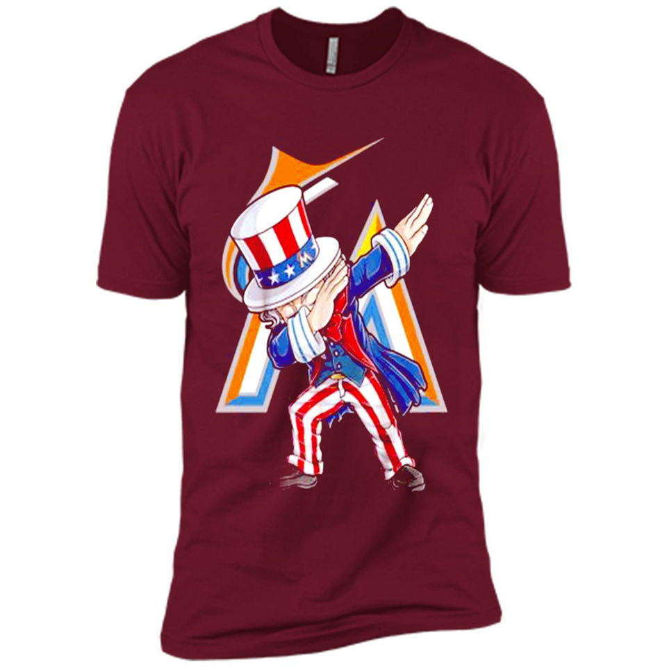 MLB MIAMI MARLINS UNCLE SAM DABBING INDEPENDENCE DAY