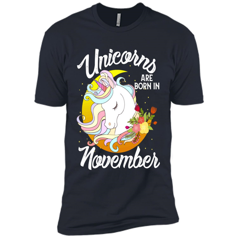Unicorns Are Born In November Magical Rainbow