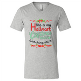 This My Movies Hallmark-Christmas Loves Is T-Shirt - Canvas Unisex V-Neck