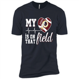 Washington Redskins Football My Heart is on that Field - Premium Short Sleeve T-Shirt