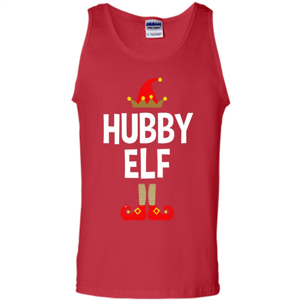 Hubby Elf Shirt - Family Matching Christmas Pajamas - Tank Top