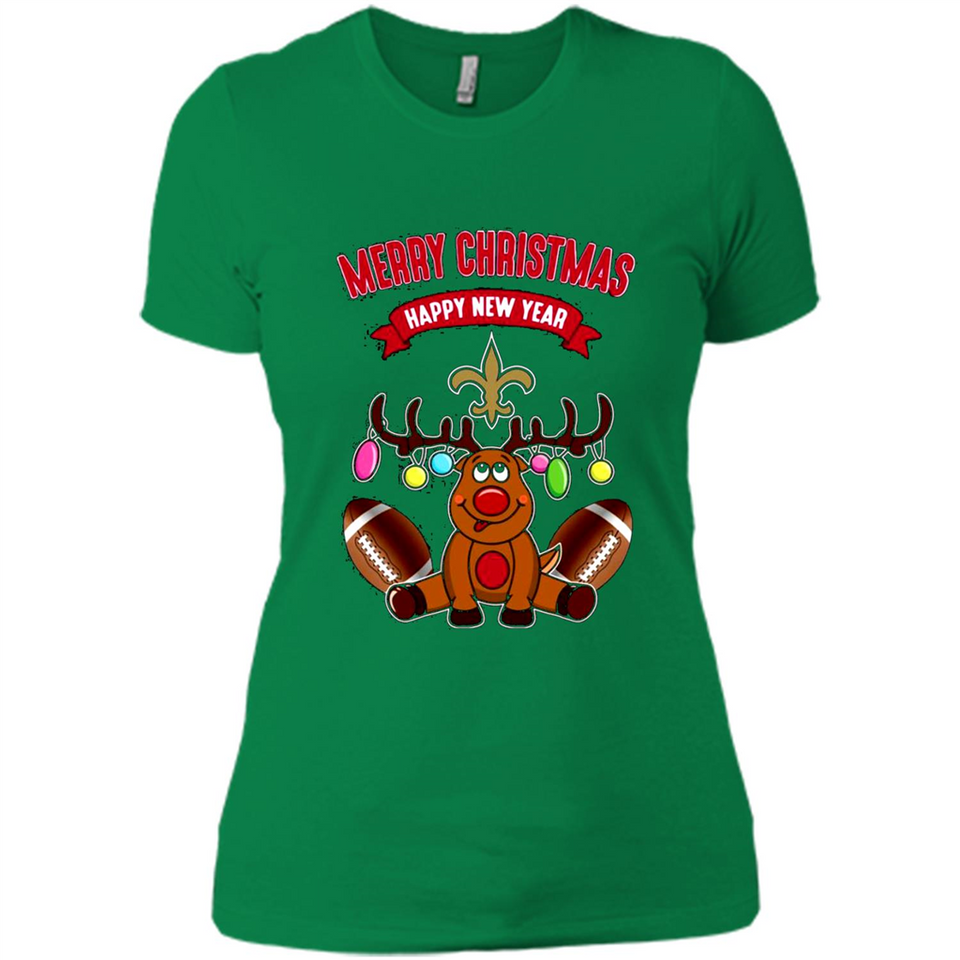 New Orleans Saints NFL Reindeer Funny Merry Christmas And Happy New Year