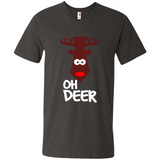 Oh Deer Christmas Reindeer Black mugs PINGPONG - Men's V-Neck