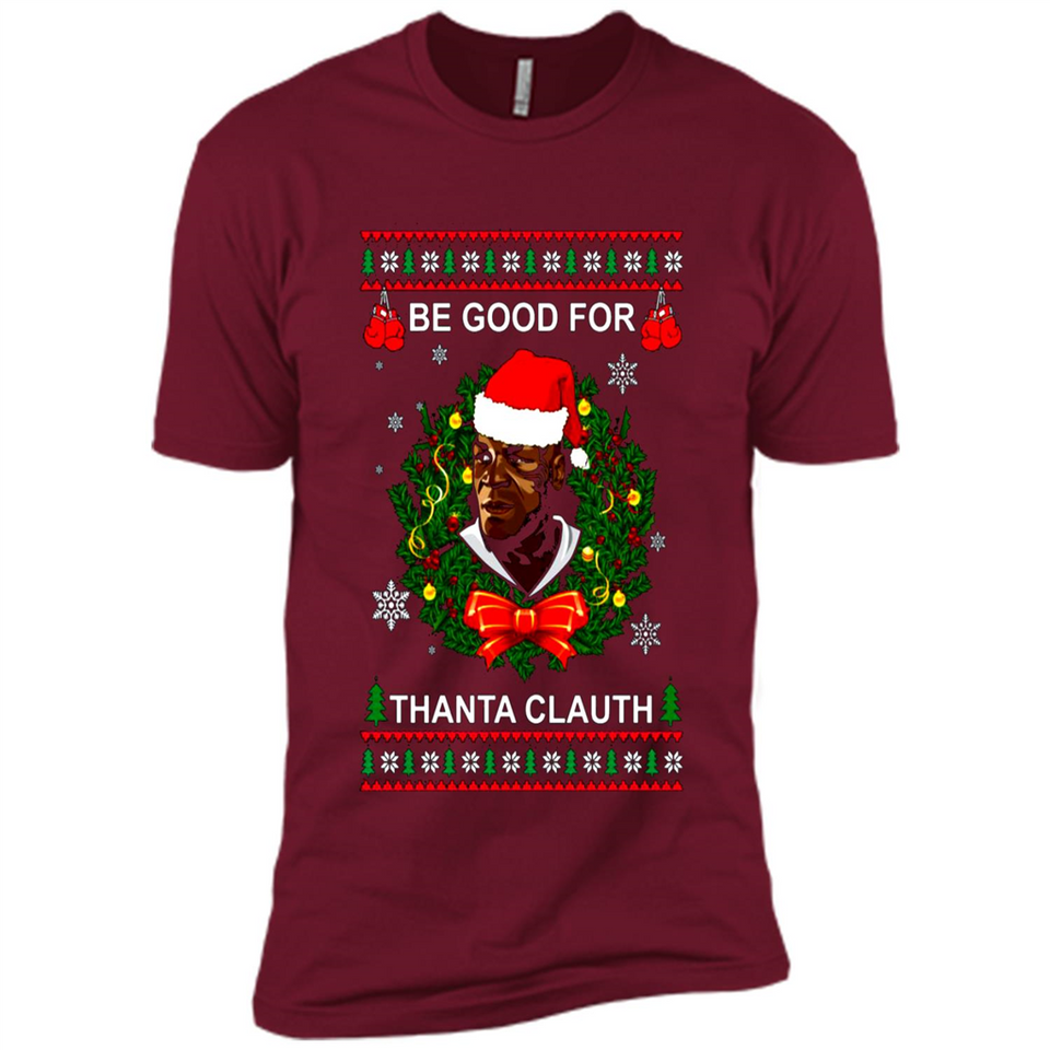 Mike Tyson Thanta Clauth Santa Claus Christmas sweater PINGPONG