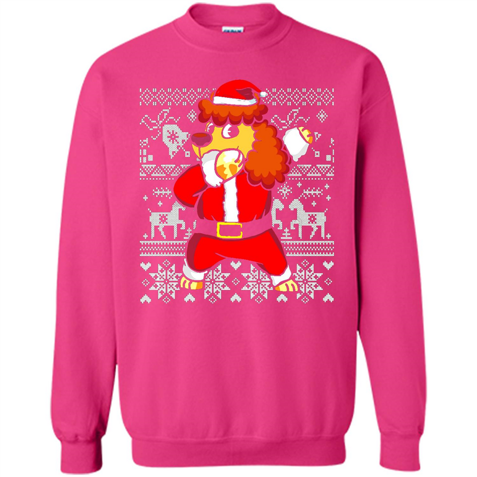 Dabbing Poodle Santa Christmas Holiday Sweatshirt - Sweatshirt