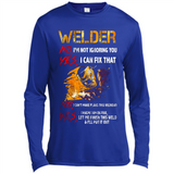 Know I'm on fire let me finish this weld shirt Sweatshirt - Canvas Long Sleeve T-Shirt