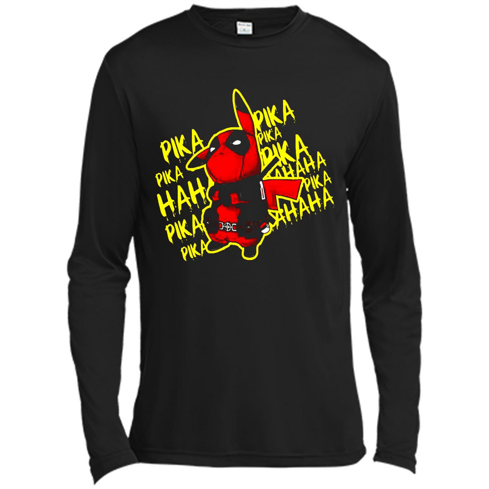 Pikachu Deadpool T-Shirt PINGPONG - Canvas Long Sleeve T-Shirt