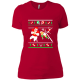 Santa vs Deer Football Ugly Christmas PINGPONG