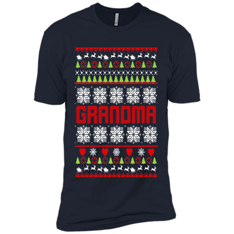 Grandma Ugly Christmas - Premium Short Sleeve T-Shirt