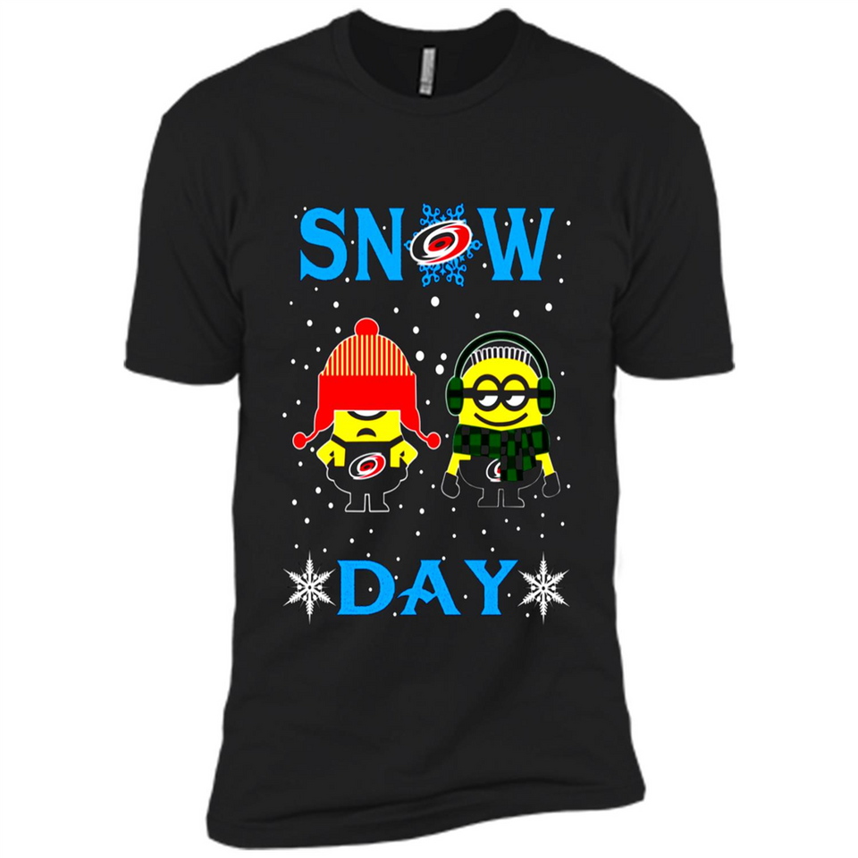 Snow Day Shirt For Carolina Hurricanes Vs Minion Fans pingpong