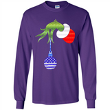 Grinch Holding American Flag ornament Christmas