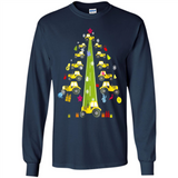 Tractor Car Christmas Tree T-shirt For Drivers