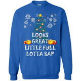 Looks Great Little Full Lotta Sap Funny Christmas Tree Mug PINGPONG - Sweatshirt